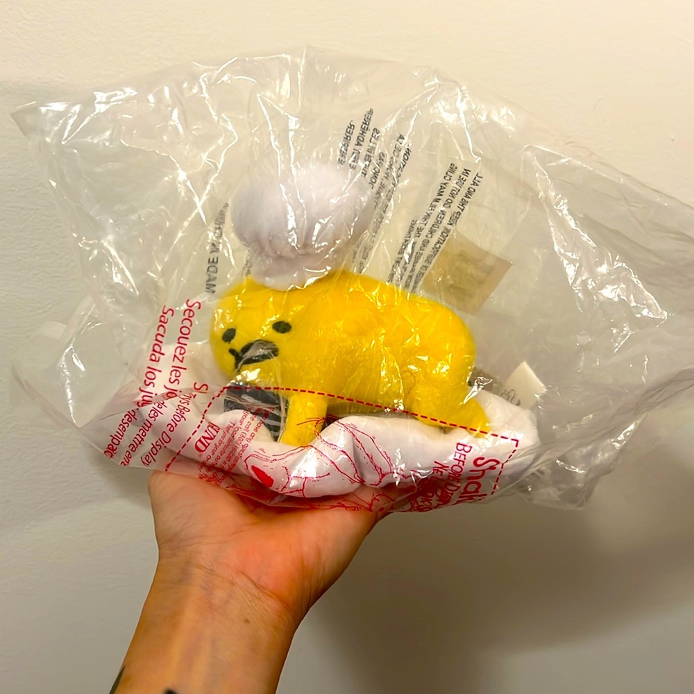 GUND Gudetama chef plushie NEW in bag